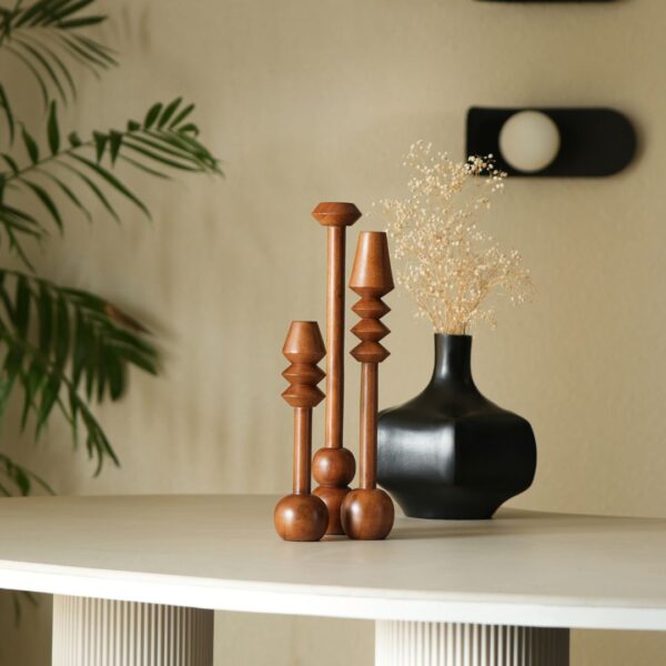 Sculptural Wood Accents